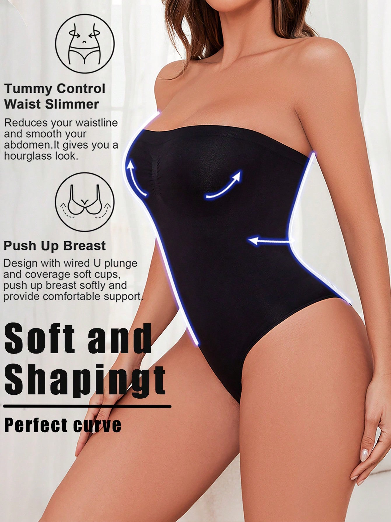 Seamless body-shaping underwear